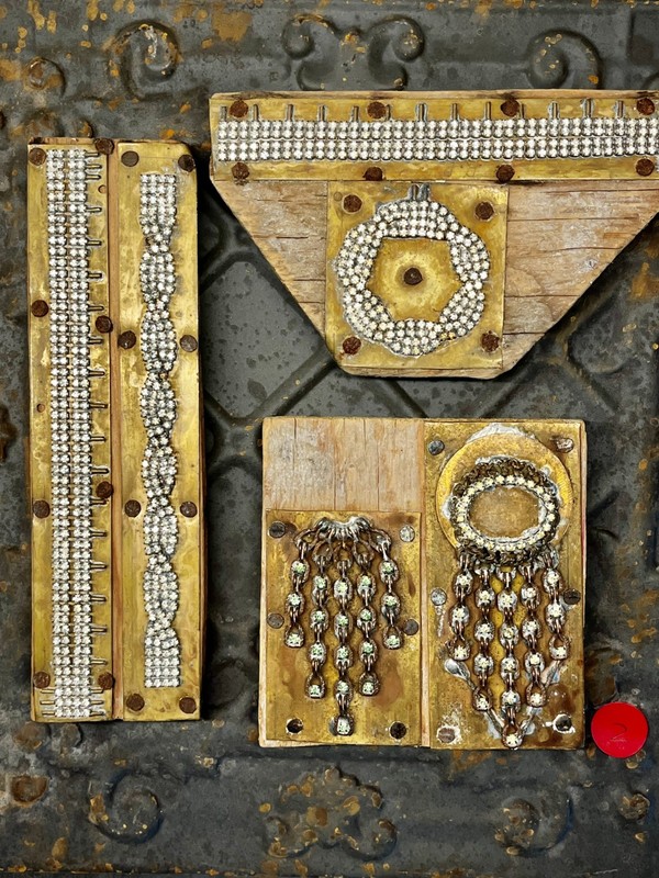 Vintage Decor, Rare One of a Kind Rhinestone Samples from Jewelry Warehouse lot2