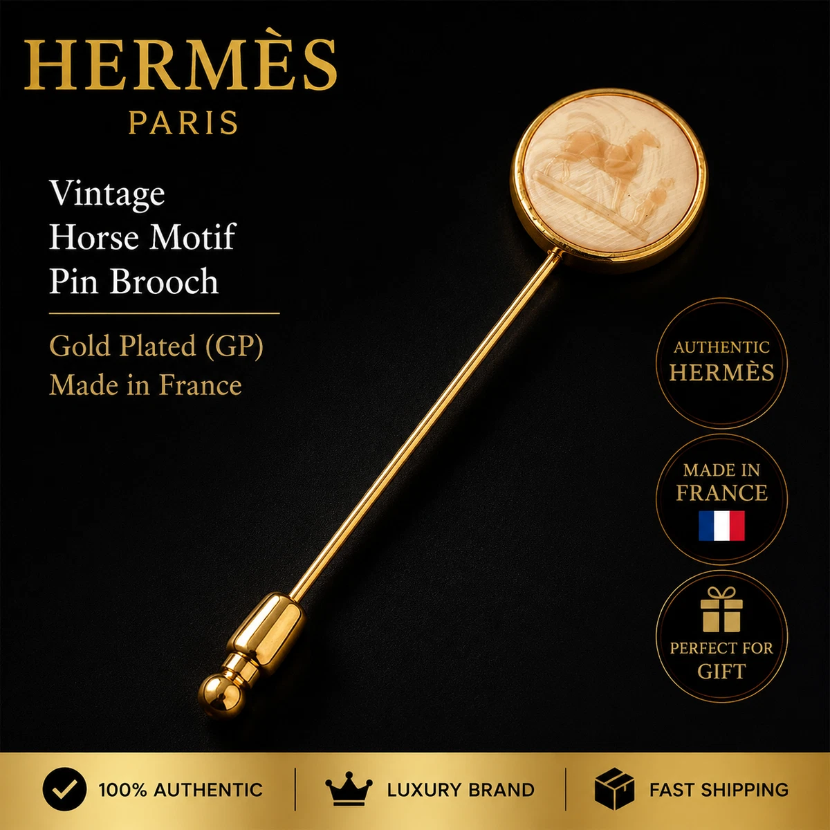 Hermès Fashion Pin and Brooche for sale | eBay