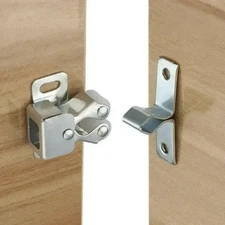2 Pairs Push Cabinet Door Latch Magnetic Spring Touch Lock Buckle - NEW