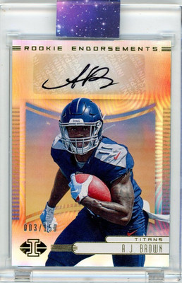 2019 Panini Illusions Rookie Endorsements /150 - AJ Brown #RE-AJB Auto RC