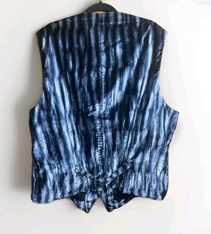 Chaleco de Colección Versace V2 Terciopelo Sedoso Hombre Gris Y Negro Talla IT 56 Hecho en Italia Foto 2 de 4