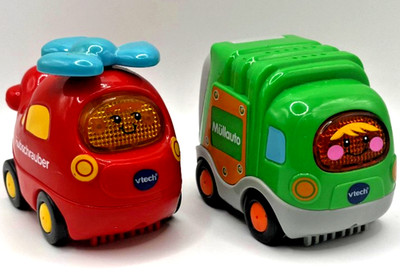 VTech Tut Tut Babyflitzer Set Müllauto Hubschrauber