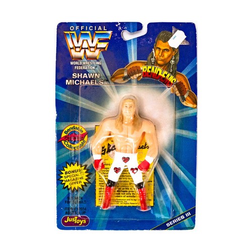 JusToys WWF Bend-Ems Shawn Michaels VG+/Mint...