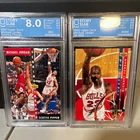 Upper Deck Michael Jordan + Scottie Pippen 2-Card Lot 1992-93 Graded #62 #AN4