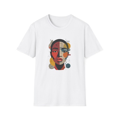 Camiseta estilo suave unisex retrato abstracto - Imagen 2 de 26
