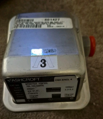 #ad ASHCROFT SS316 GPSN4YD25 XCGFS3A PRESSURE SWITCH 75PSI GPSN4YS25XCGFS3A $149.99
