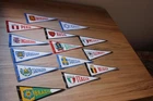 Lot 14 Vintage Pennants Soccer Selections - 70s/80s - IMPECCABLE!