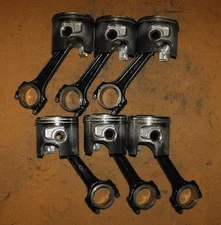 Mercury 3.0L 200-250 HP 2 Stroke DFI Piston & Rod Set PN 859297T2 Fits 1998-2002