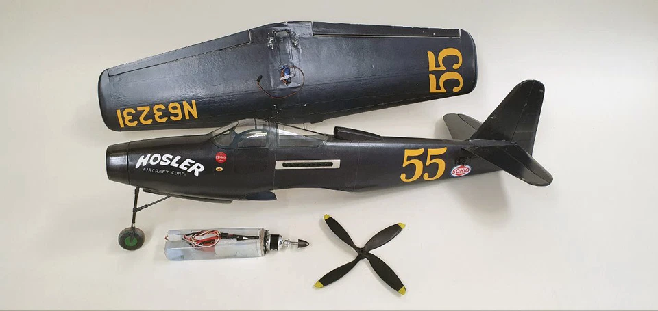 Aeroclass Shockproof Repairable Bottle Foam P-63C Hosler Kingcobra Airplane ARF - Image 2 of 4