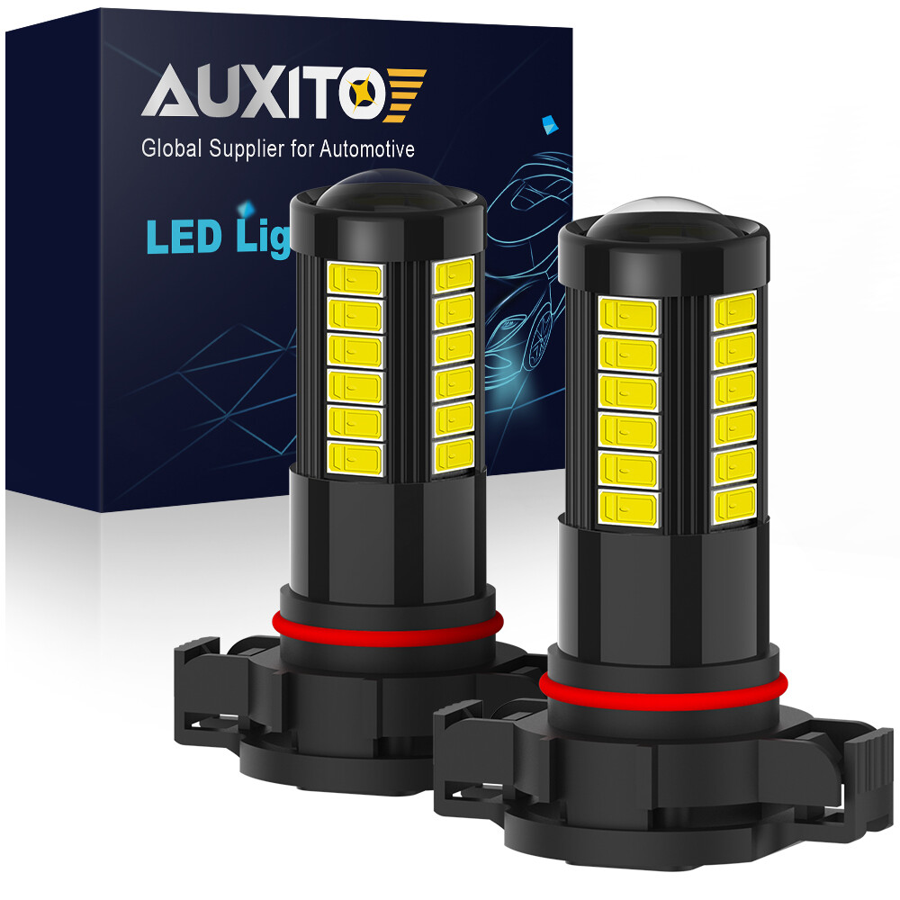 AUXITO 5202 H16 LED Fog Light Bulbs 6000K Xenon White Bright High Power 2/4pcs
