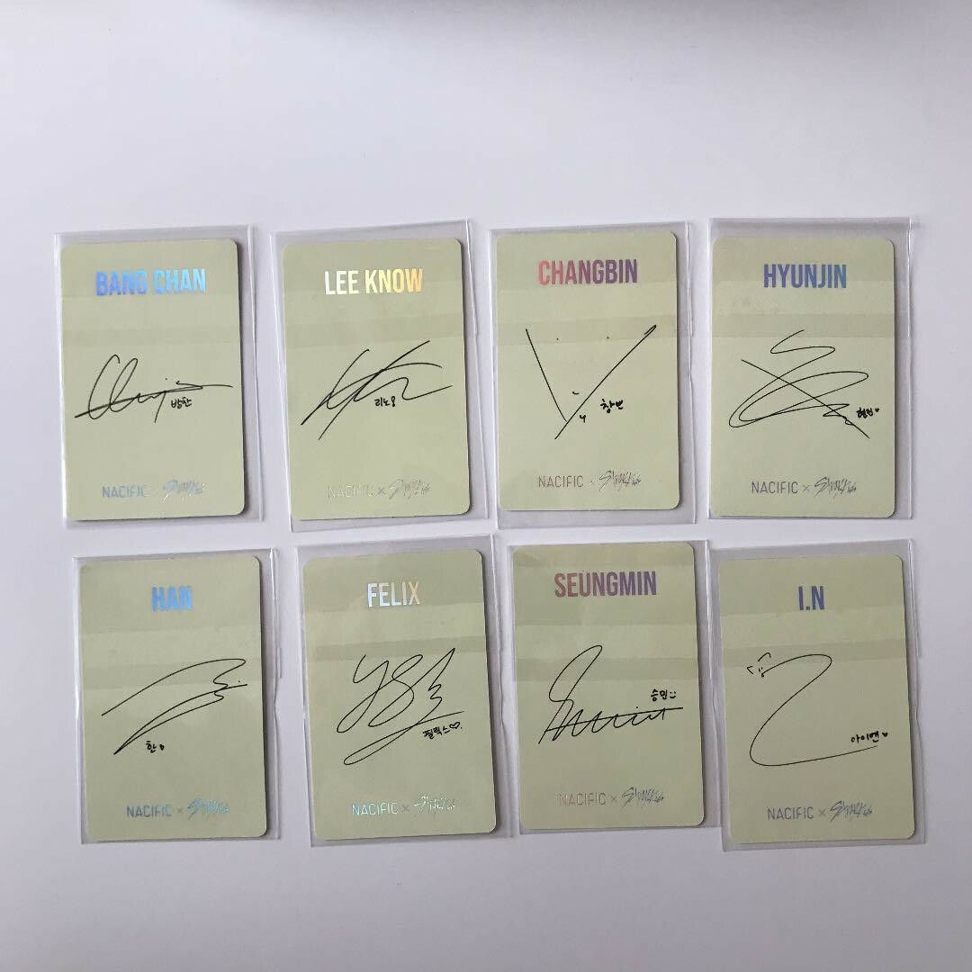 Stray kids NACIFIC Benefit ver.2 Official hologram Photocard Photo