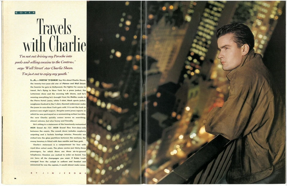 US MAGAZINE JANUARY 25, 1988 CHARLIE SHEEN, BILLY CRYSTAL, REISER, PORIZKOVA! - Image 4 of 4