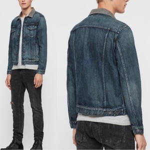 all saints denim jacket
