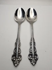 Oneida SOUTHERN BAROQUE Solid Serving Spoons Set of 2