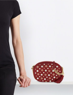 MICHAEL MICHAEL KORS Umhängetasche Ginny Nieten Medium Leder