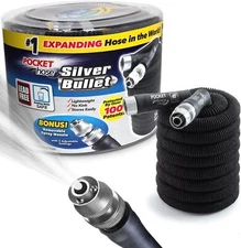 Pocket Hose Silver Bullet Lightweight No Kink Expandable Garden Hose - ALL SIZES