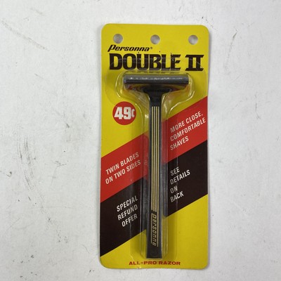 NOS Vintage Personna Double II Razor Shaving IN PACKAGE PROP 