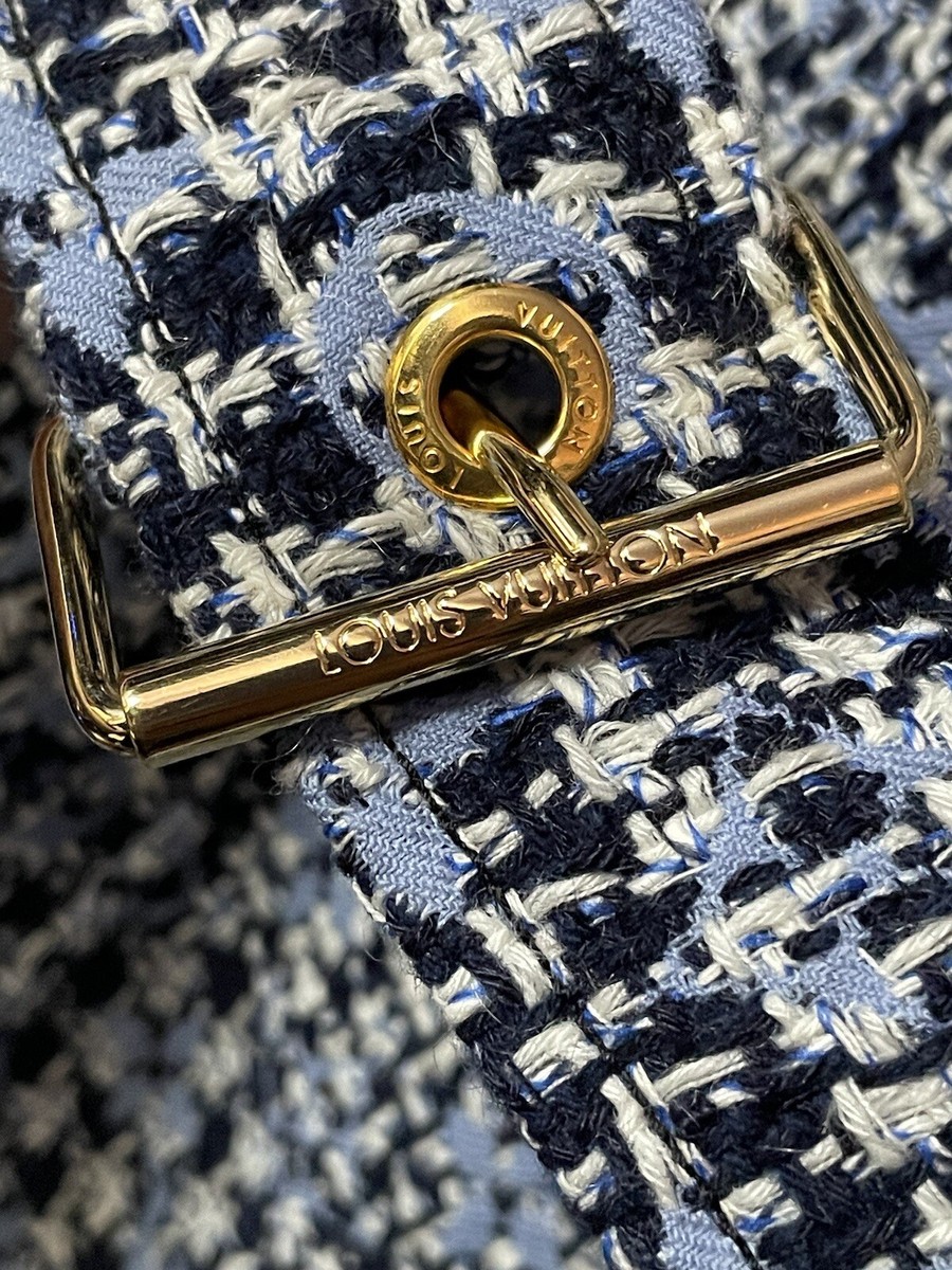 Louis Vuitton Blue Monogram Tweed Mini Dress FR34 | eBay