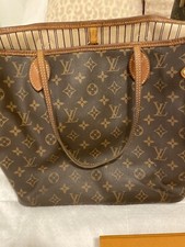 Louis Vuitton Neverfull Tote MM Brown Canvas Monogram