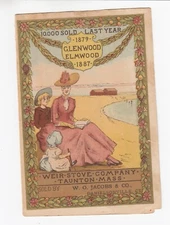 1887 Weir Stove Company Advertising Folder W.O. Jacobs Taunton