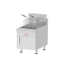 Omcan USA 43088 Full Pot Countertop Gas Fryer w/ 30-lb Capacity, 2 Baskets, 4...