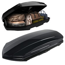 Rooftop Cargo Box Double-sided Opening Hard Shell Car Top Travel Storage Wkey