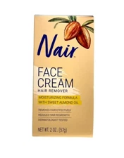 Pack of (6) New Nair Moisturizing Face Cream Hair Remover, 2 oz