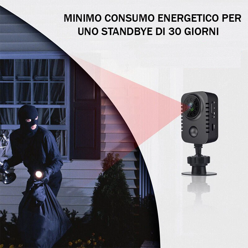 Micro Telecamera infrarossi visione notturna spia microcamera mini micro pir - Immagine 4 di 4