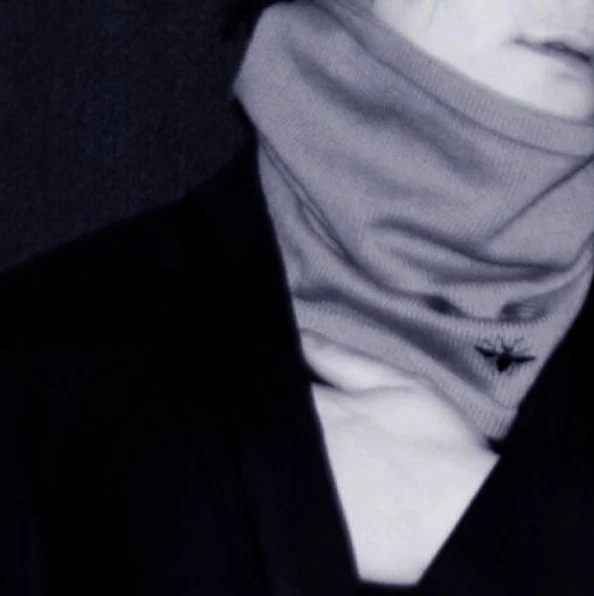 Dior Homme 04 Abeille Noir Laine Tricotée Cou Chauffe Hedi Slimane Era