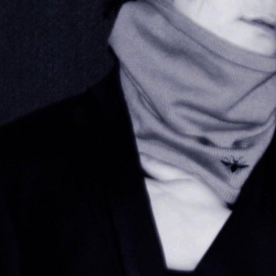 Dior Homme 04 Bee black wool knitted Neck warmer Hedi Slimane Era