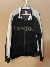 REEBOK Classic Vintage Full Zip Track Jacket Sweatshirt Size XL