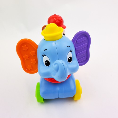 Fisher Price Dumbo Timothy Q Mouse Rollin Tunes Baby Toy Disney 2012 FLAW - Picture 2 of 16