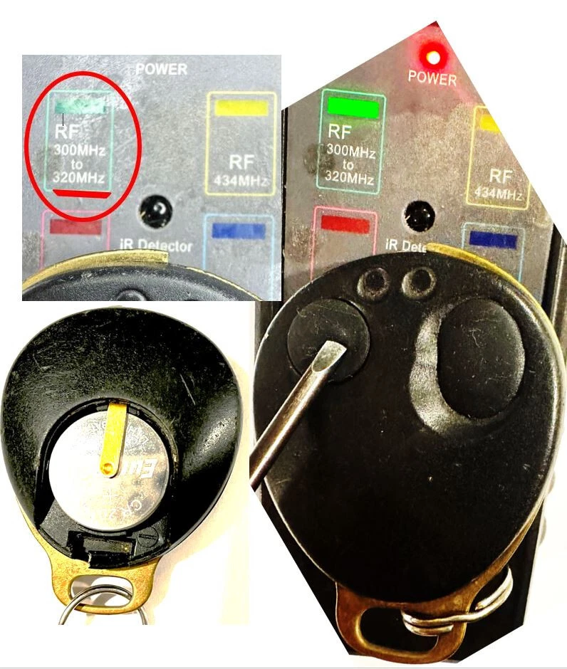 1995-1996 Jaguar XJ6 Keyless Entry Key Fob Transmitter K85JTX315 DBC11510 OEM - Image 2 of 4