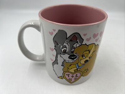Disney Ceramic 20oz Valentine's Lady and The Tramp Coffee Mug AA01B54004