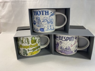 Starbucks Star Wars Been There Series Collection Mug Set Hoth, Dagobah & Bespin | eBay