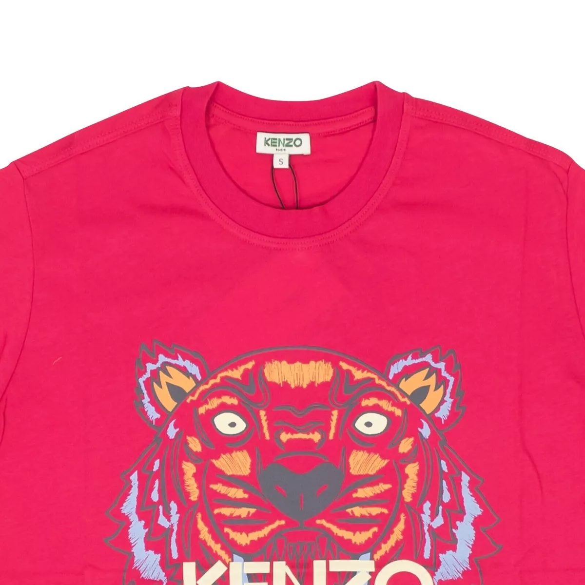 Skrøbelig tør forberede Kenzo Paris Pink Classic Tiger Short Sleeve T-Shirt | eBay