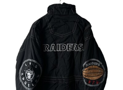 vintage los angeles raiders triple fat goose heavy jacket coat