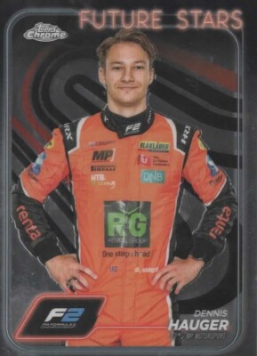 Topps Chrome Formula 1 2024 Dennis Hauger F2 Motorsport Future Stars Card #23