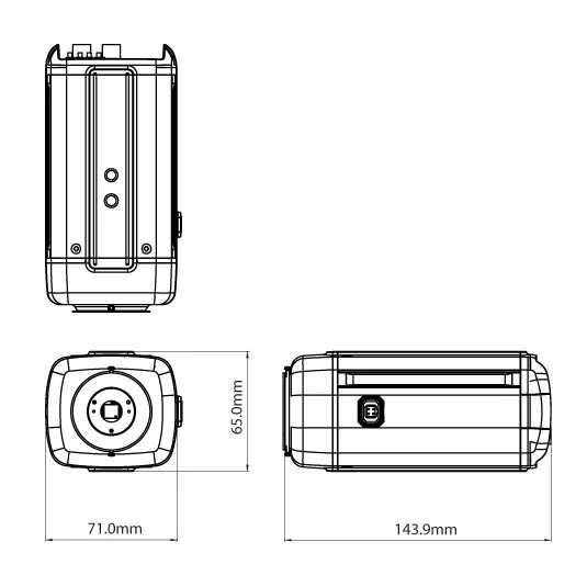 HD-SDI Box Camera CCTV Security Full HD 1080P 2MP Motion Detection CNB BB2-B0F - Image 4 of 4