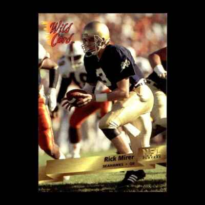 Rick Mirer 1993 Wild Card Rookie Seattle Seahawks #179 R327A 76 | eBay