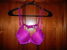 MAMIA FUSHIA PUSHUP BRA, UNDERWIRE, HEAVY PADDING, SIZE 32 B, BR4096PLU, NWOT