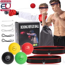 Boxing Equipment Punching Reflex Ball with 2 Adjustable Headband for Kids Adults