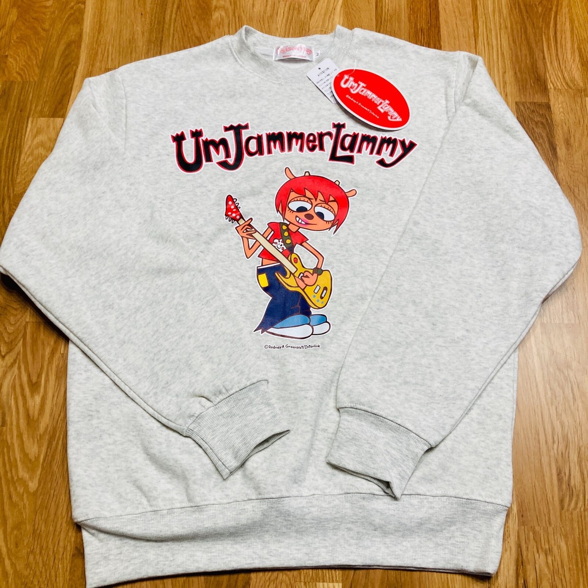 Um Jammer Lammy Guitar Japanese M size Oatmeal Color Sweatshirt