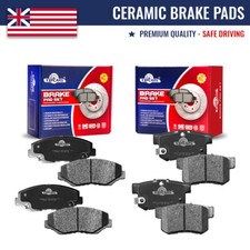 Front And Rear Ceramic Brake Pads For 2003 2004 2005 2006 2007 Honda Accord 2.4l