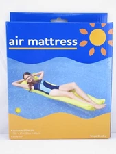Inflatable Floating Pool Air Mattress, Yellow- FREE SHIPPING, NEW