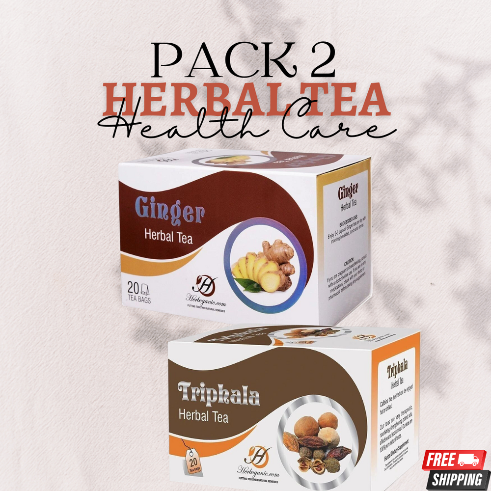 Triphala & Ginger Herbal Tea -Digestive Support and Immune Boosting Blend-Pack 2