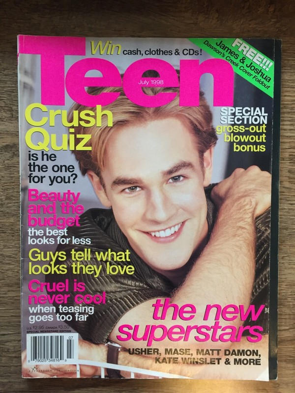 Teen Magazine July 1998 Vintage "Budget Fashion & Beauty Issue" Good Condition