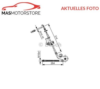 BREMSSCHLAUCH BREMSLEITUNG VORNE LINKS BOSCH 1 987 481 427 A NEU OE QUALITÄT