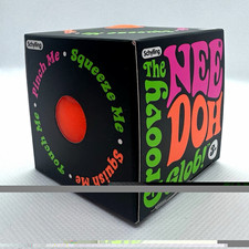 Schylling Nee Doh Groovy Glob Orange Squeeze Ball Stress Reliever 3in