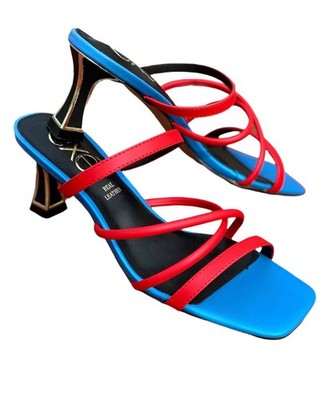 Exe Women's Natalie Criss-Cross Strap Sandal Red